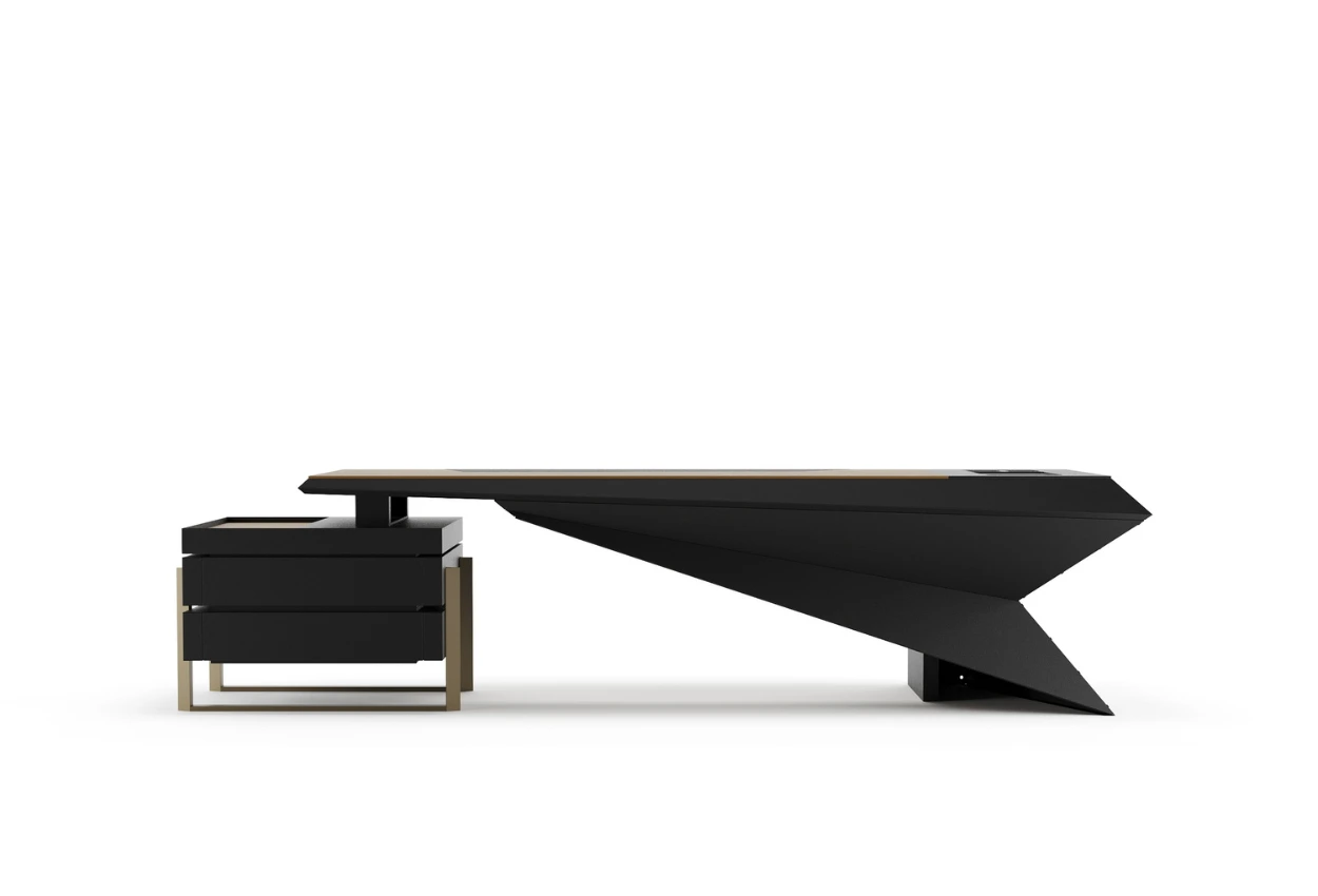 Clon Yönetici Masası Antrasit Ön