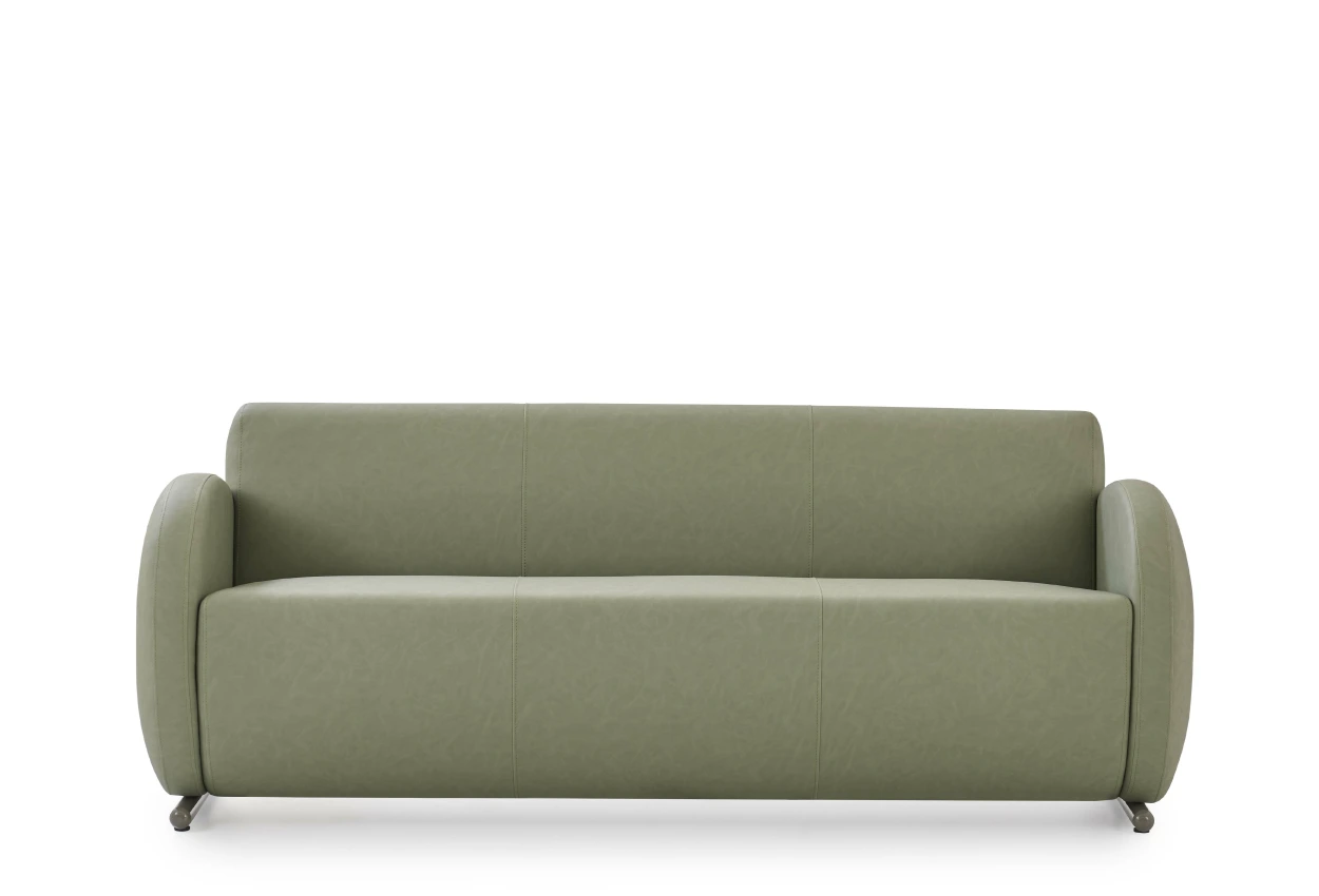 Fiora Üçlü Kanepe Yeşil Düz